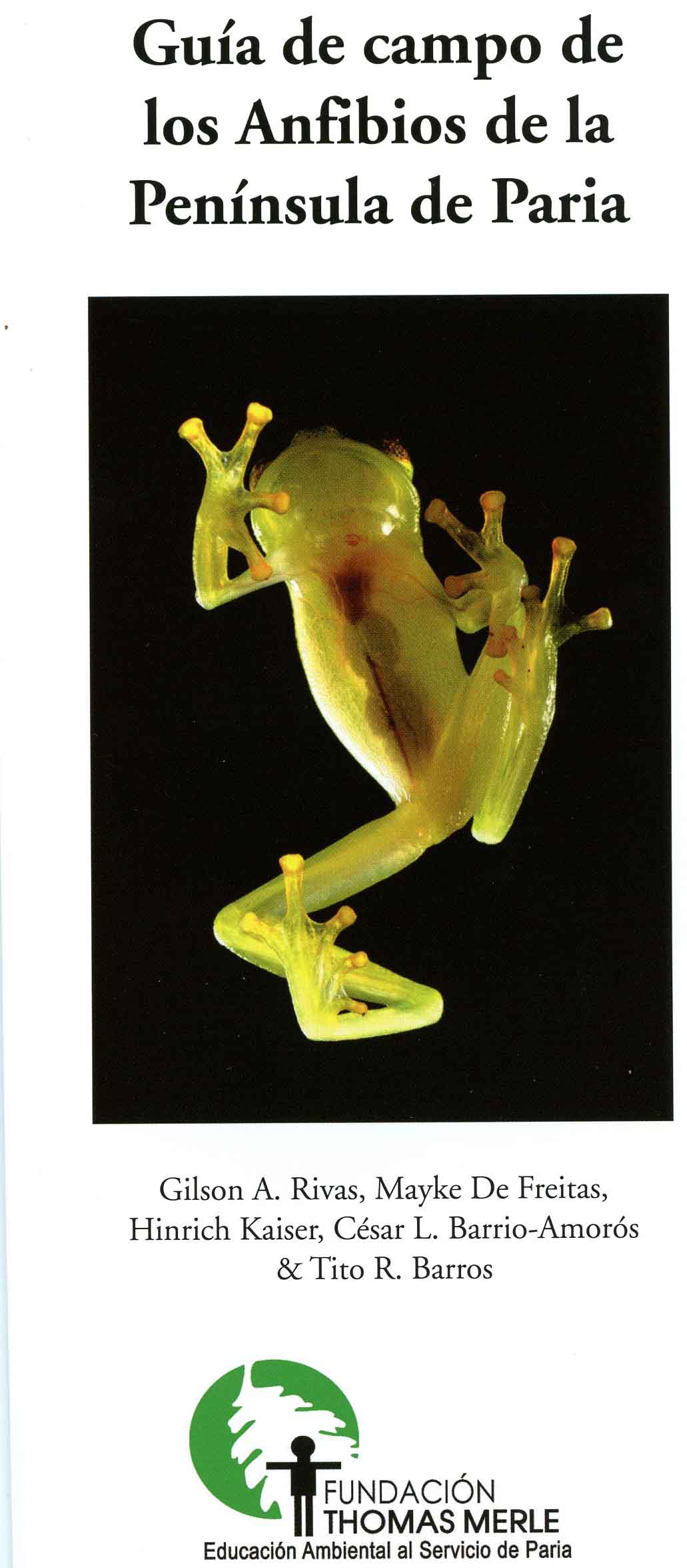 Image for Guia de campo de los Anfibios de la Península de Paria,